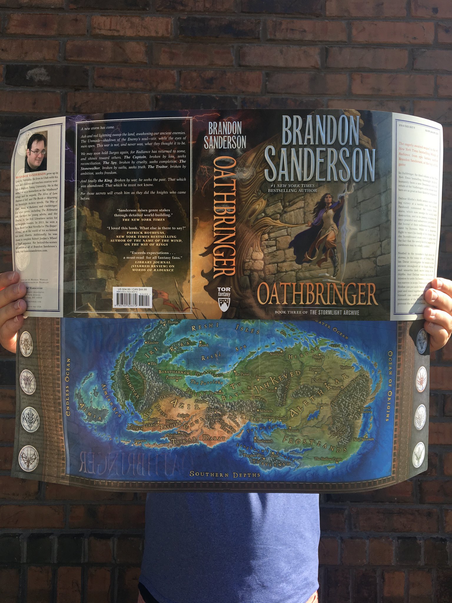 Ob Oathbringer Dust Jacket And Map Stormlight Archive 17th Shard The Official Brandon Sanderson Fansite