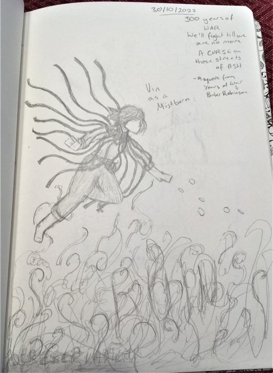 Sketch of Vin as a Mistborn