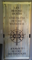 Barn Door with Brandon Sanderson's Stormlight Archive - Way Of Kings- Knight's Radiant - Immortal Words