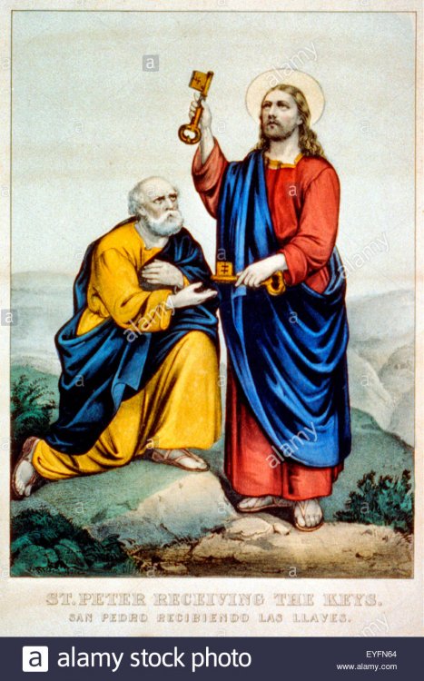 st-peter-receiving-the-keys-to-the-kingdom-from-jesus-christ-EYFN64.jpg
