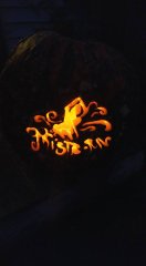 Mistborn Pumpkin (further back)