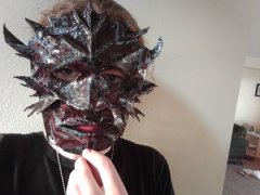 Parshendi Mask Being Worn (by me)