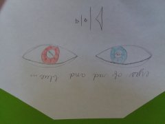 Eyes of Red and Blue