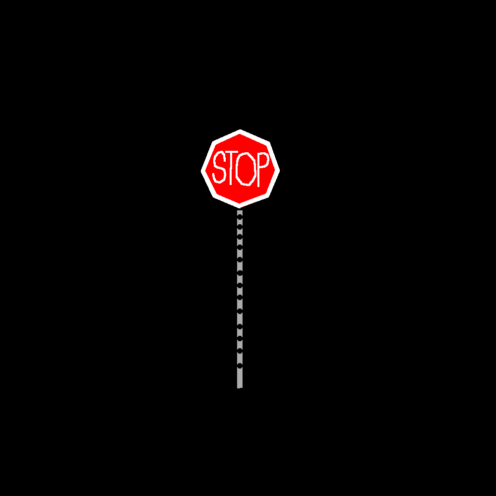 Awakening a stop sign