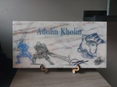 Signed Adolin Kholin Tile